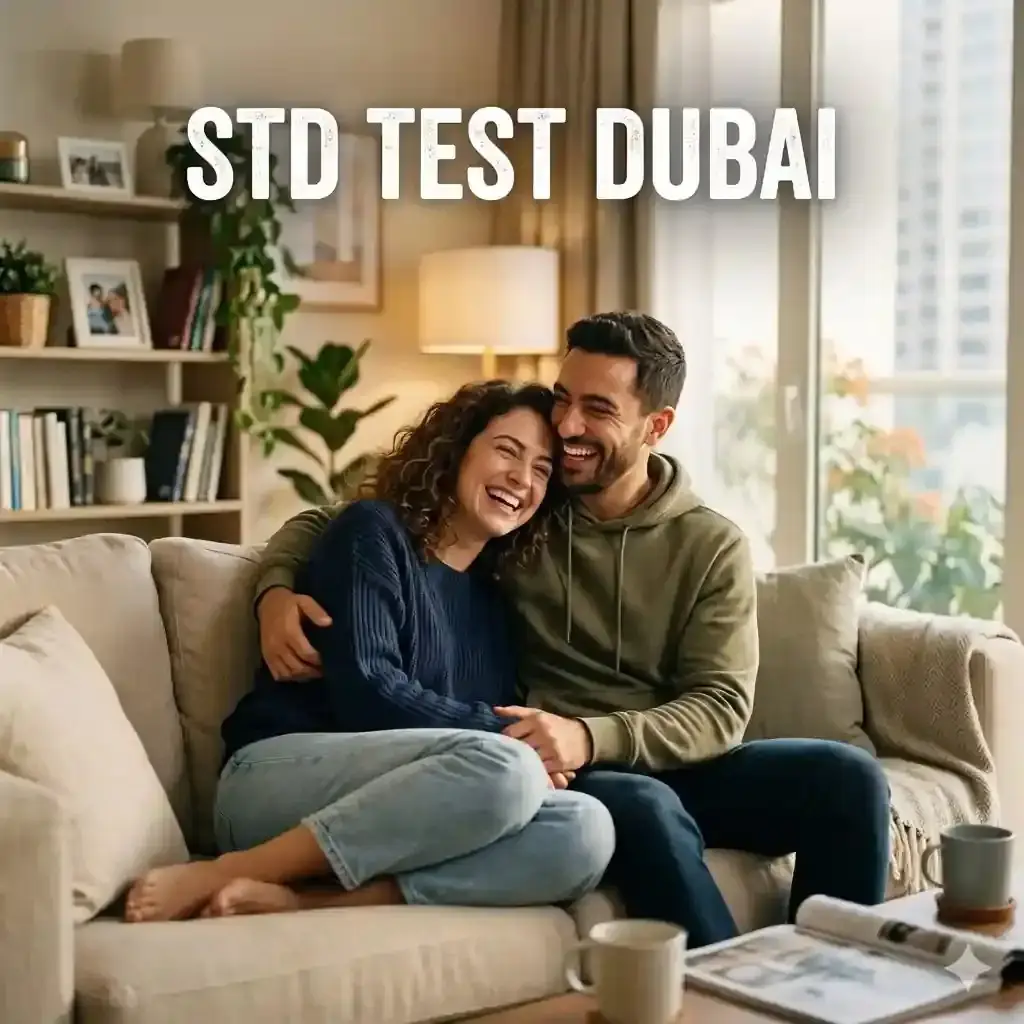 Private STD checkup consultation room at a confidential clinic in Dubai