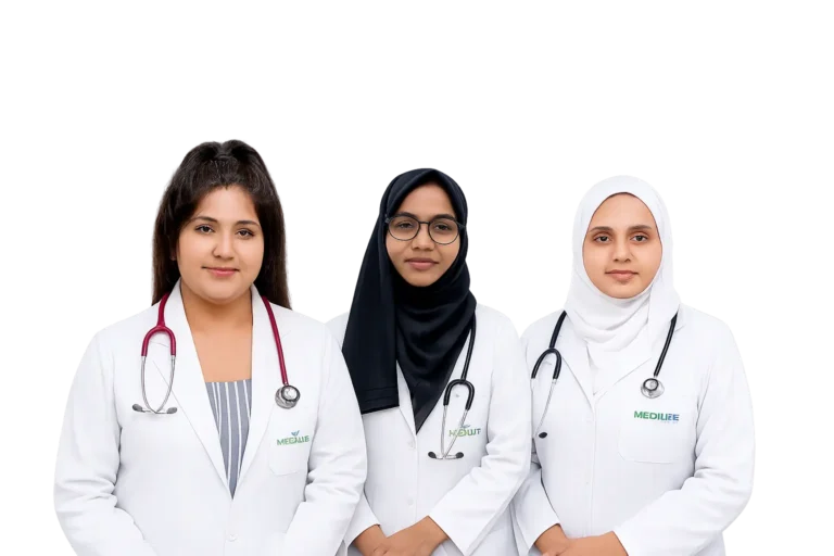Medilife Home care clinic in Dubai with a team of doctors