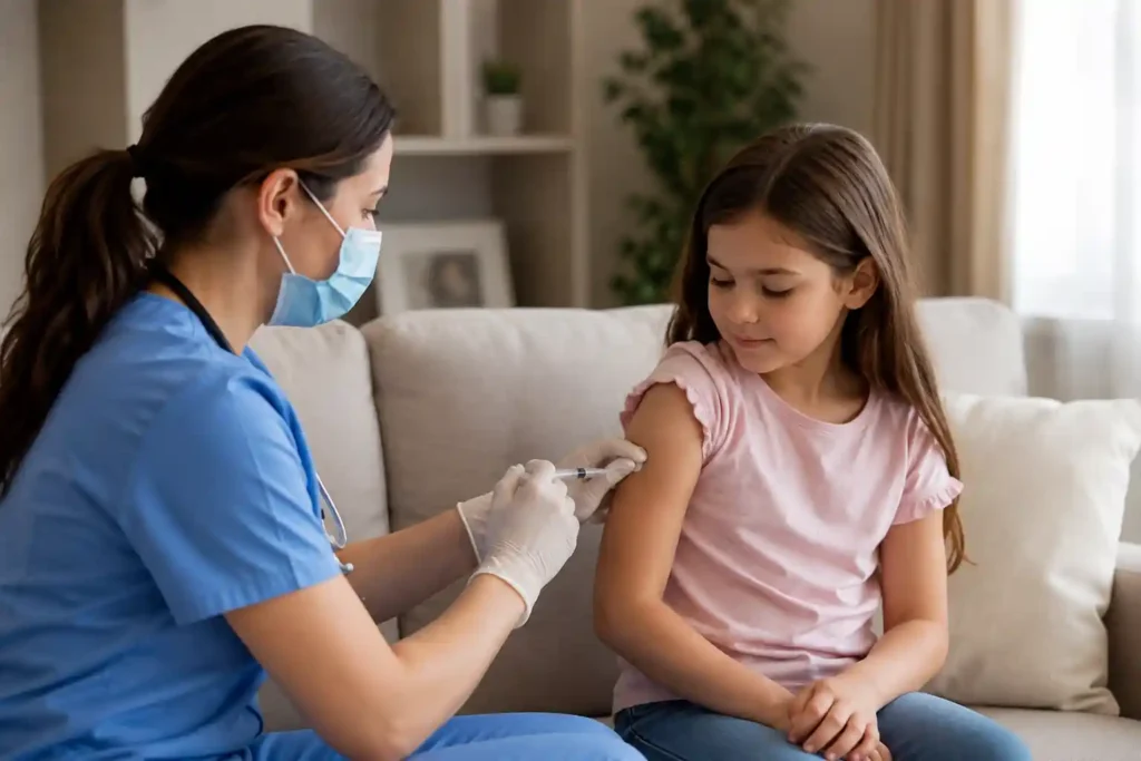 Chickenpox vaccination at Home