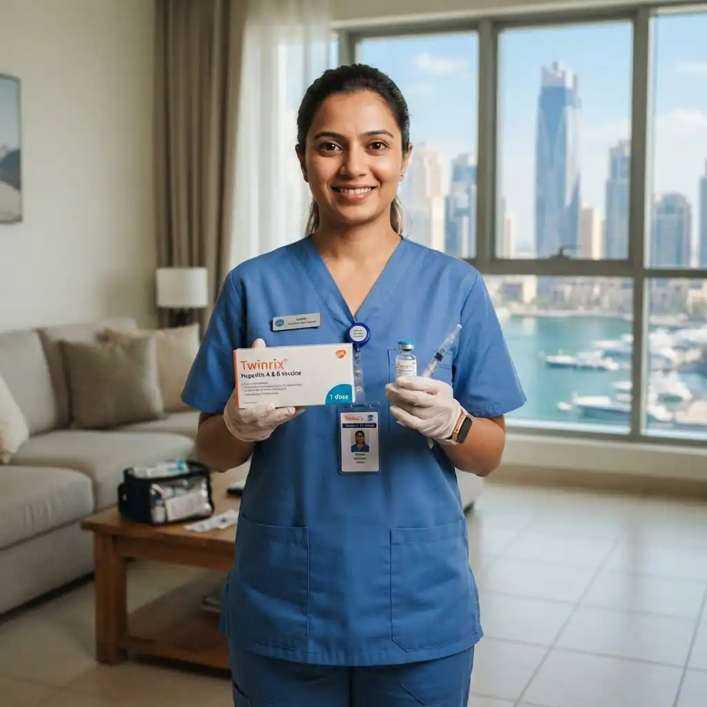 Hepatitis A and B vaccine Dubai at Home