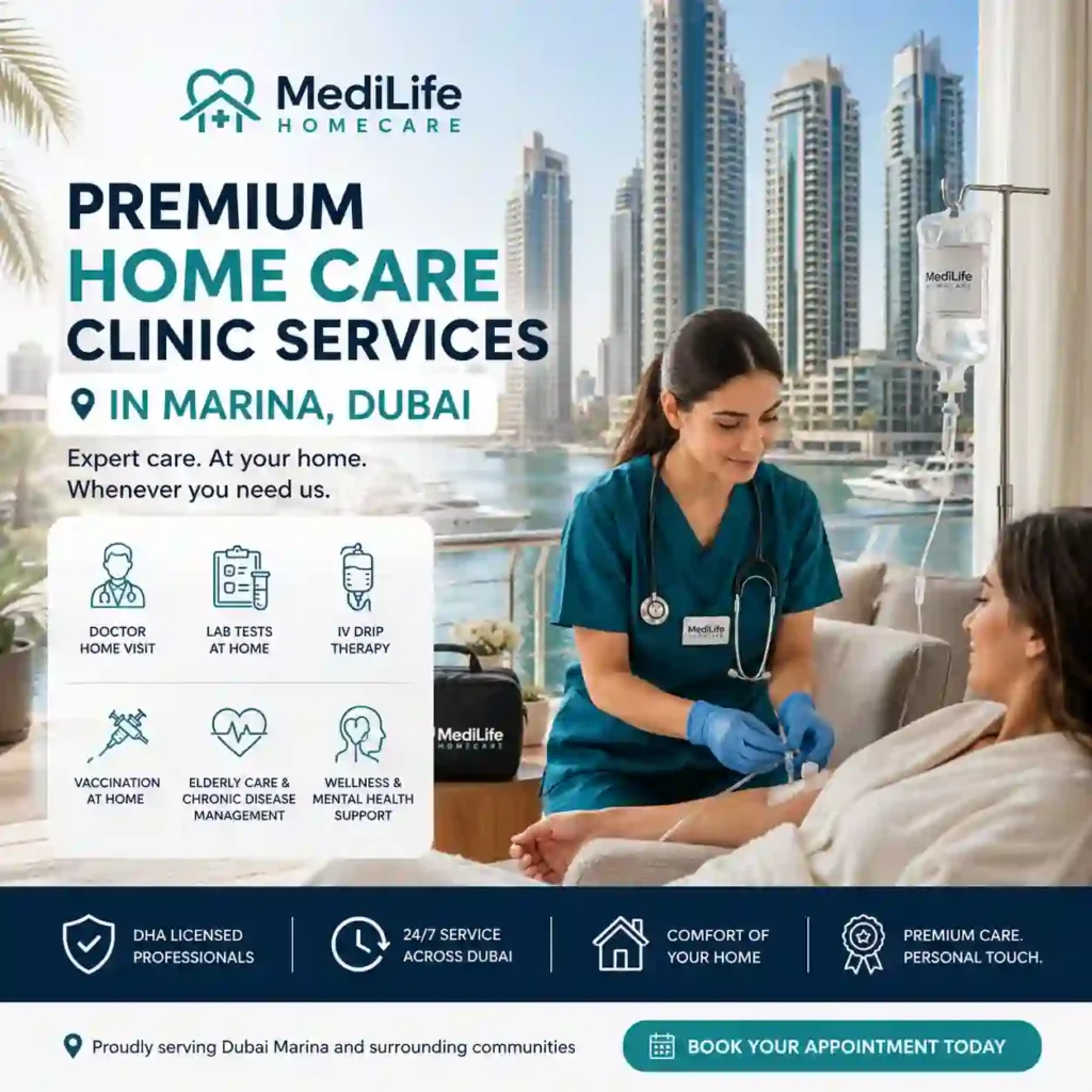 Premium Home care Clinic Services in Dubai Marina