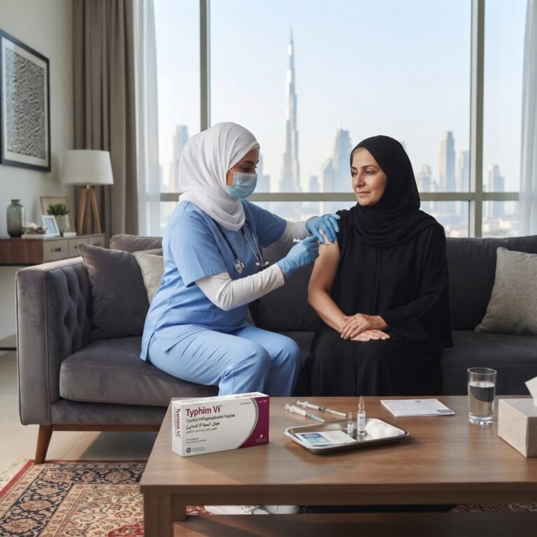 Typhoid vaccine at home 24/7 Dubai