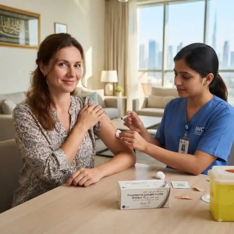 pneumonia vaccination at home in Dubai