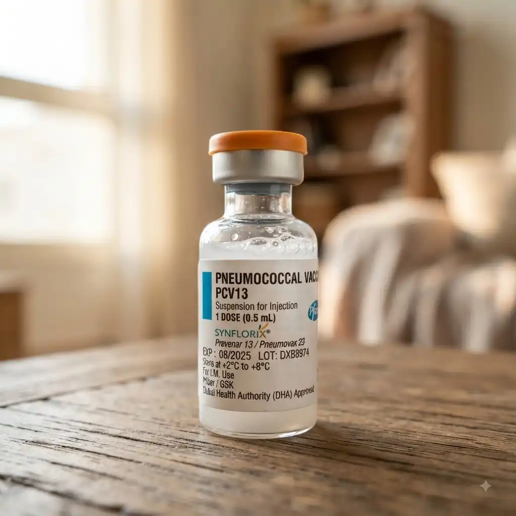 book pneumococcal vaccine at home Dubai
