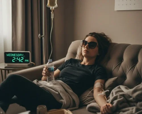 محلول الوريد لعلاج آثار الكحول