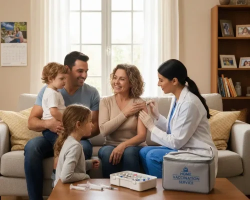 दुबई घर पर वैक्सीनेशन सेवा